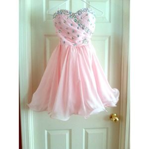 Light pink homecoming dress