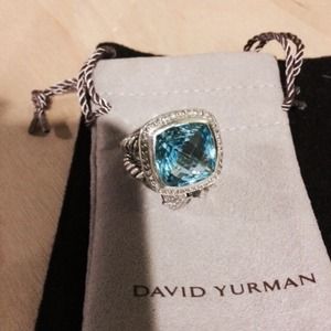 AUTHENTIC David Yurman Albion Blue Topaz Ring!