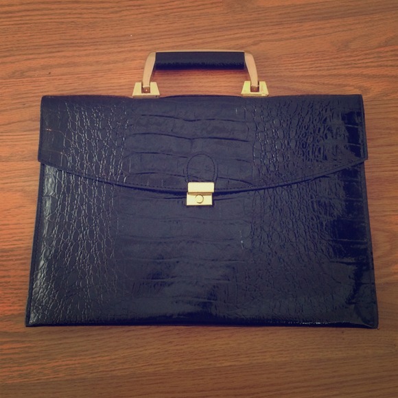 Vintage snake skin handbag