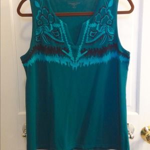 NWOT Coldwater Creek sleeveless western shell