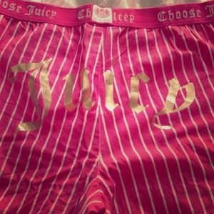 Juicy sleep pants size m. They are pink like new