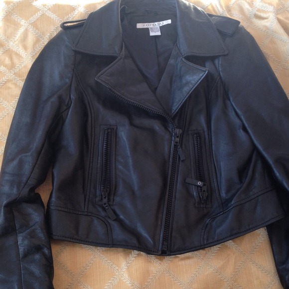 Rezrekshn by Esther Chen Black Leather Jacket NWOT