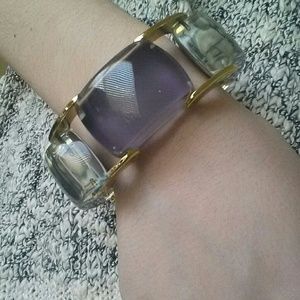 NEW! Jewelmint Purple & Gold Link Bracelet