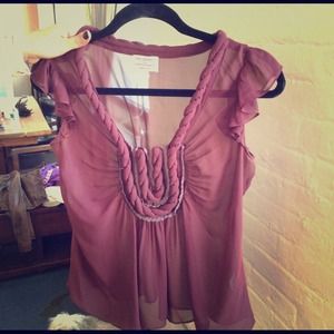 Vintage Alberta Ferretti Top Mauve Small