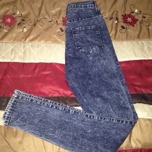 High wasted skinny jeans