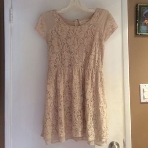 Coincidence & Chance Cream Lace Dress