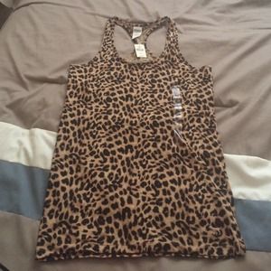 Leopard racerback layering tank