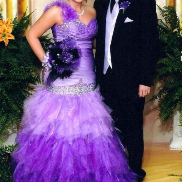 Purple prom dress