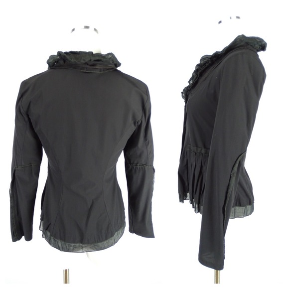 🔴SOLD🔴 SUN LIGHT | Paris Elegant Blouse Black - Picture 3 of 4