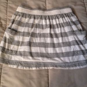 Striped Skirt with Pockets