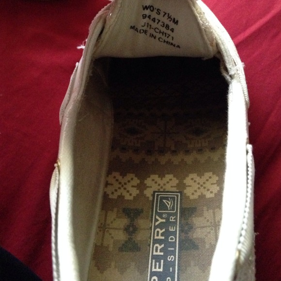 sperry top-sider bahama white sequin boat shoes - Picture 2 of 3