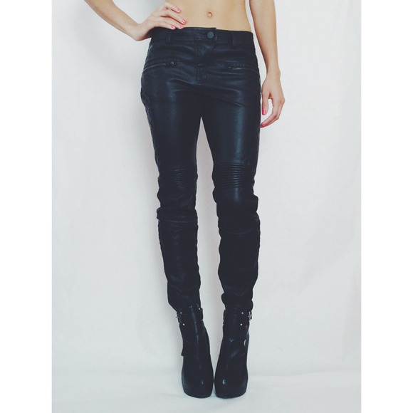 Moto Faux Leather Pant