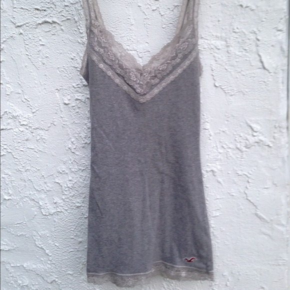 Grey Hollister tank/floral Sans Souci dress bundle