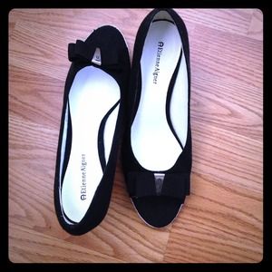 Black and white wedges