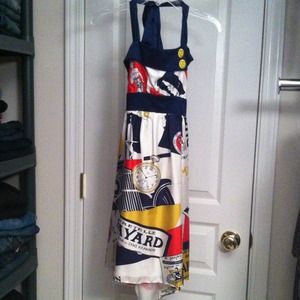 Vintage inspired print dress