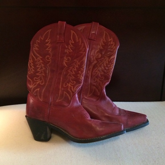 Red cowgirl boots
