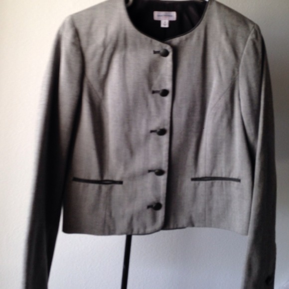 Black and white blazer