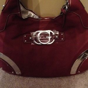 Brand new Guess Maroon leather hobo