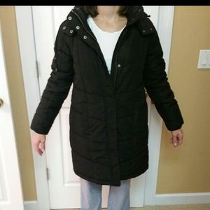 Maternity winter puffer coat