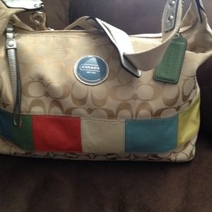 Colorful coach bag
