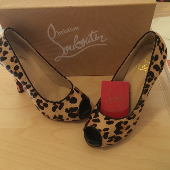 Faux Louboutin 3inch heels- animal print
