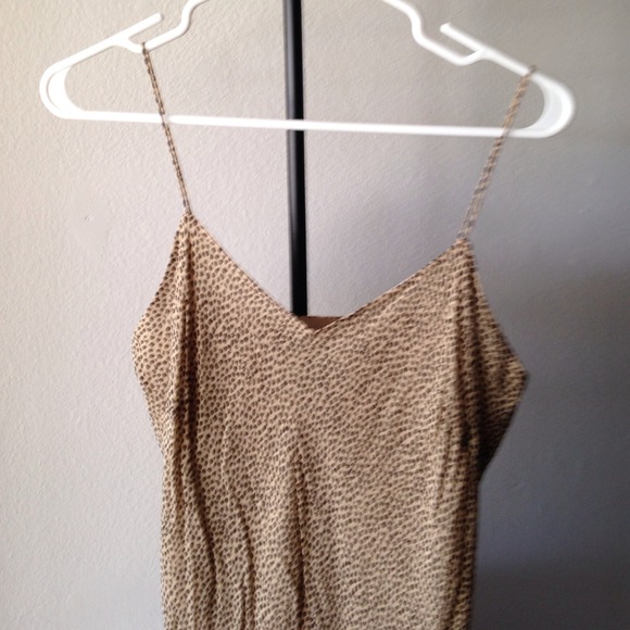 Ann Taylor animal print slip dress