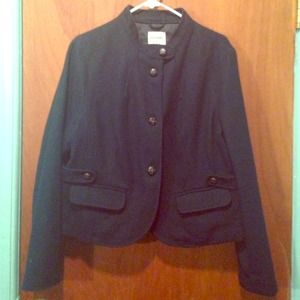 Navy blue peacoat