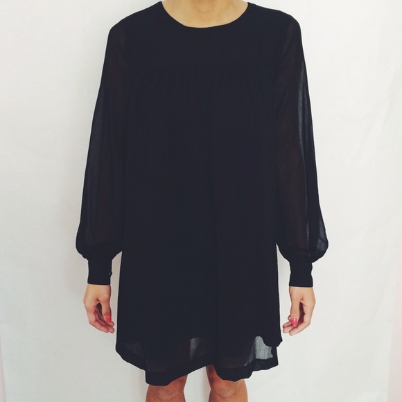 Black baby doll dress