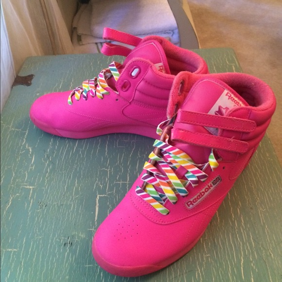 Reebok Womens Freestyle High Reign-Bow