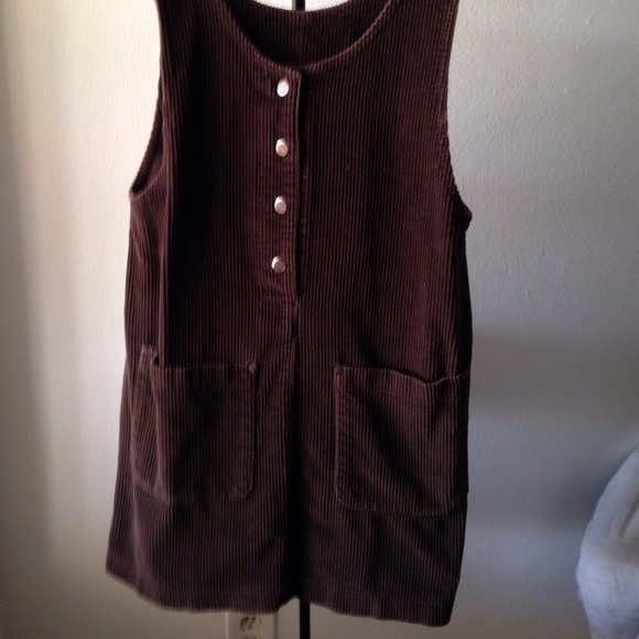 Brown corduroy dress