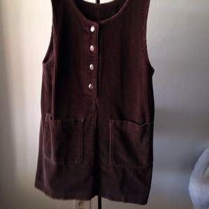 Brown corduroy dress