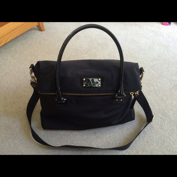 Kate spade basic Carmen nylon tote in black