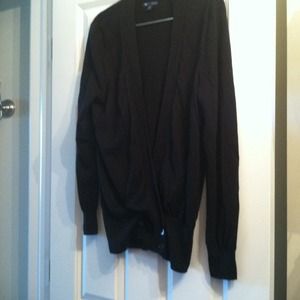 Black GAP deep V cardigan