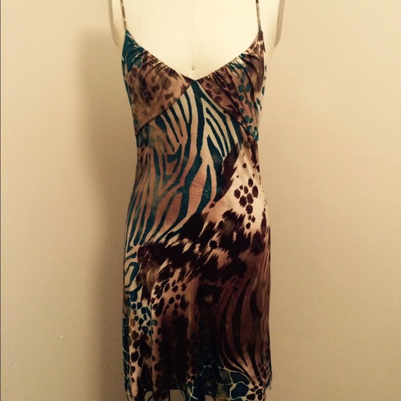 Slinky animal print dress