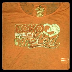 Ecko Red sheer half shirt