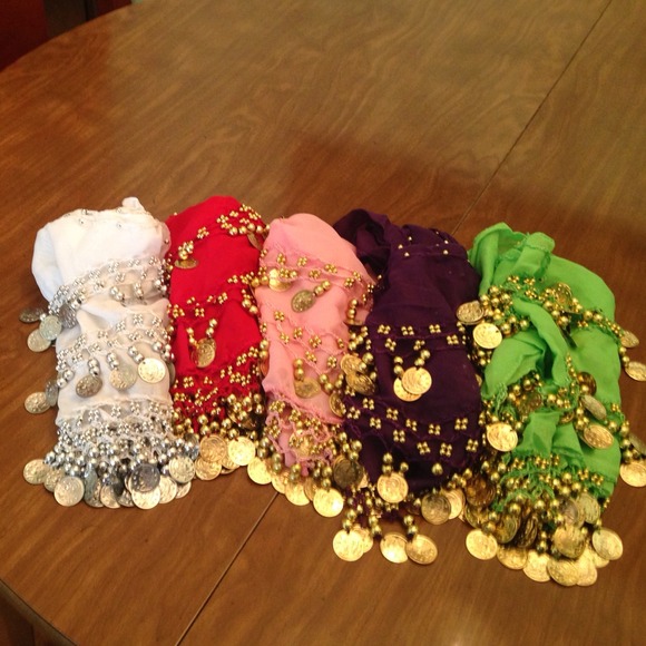 Belly dancing waist wrap