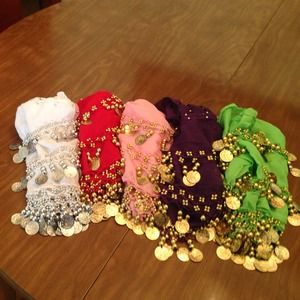 Belly dancing waist wrap