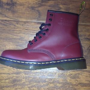 Authentic cherry red Doc Martens