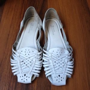 Leather indi style flats