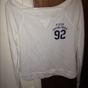 Abercrombie & Fitch White Sweater