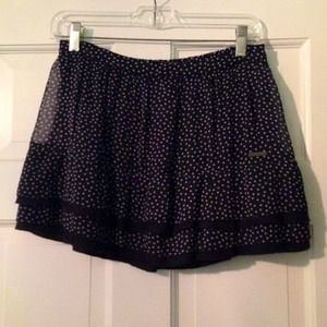 Abercrombie Navy Dot Skirt