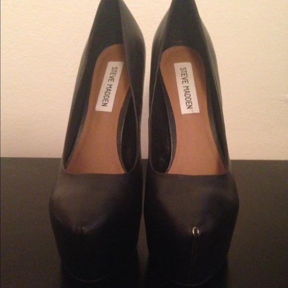 Black platform heels
