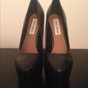 Black platform heels