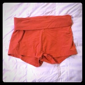 Aerie coral yoga shorts