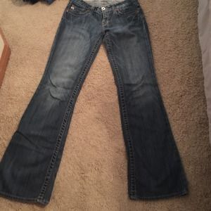 Big Star Casey K jeans. Broken in but no rips.