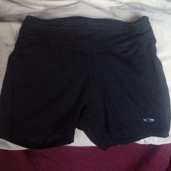 Black Champion yoga shorts