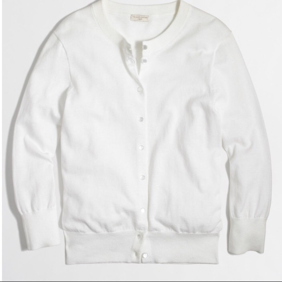 White J.Crew cardigan