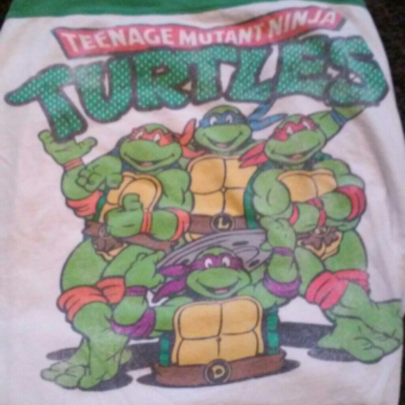Cute ninja turtle crop top