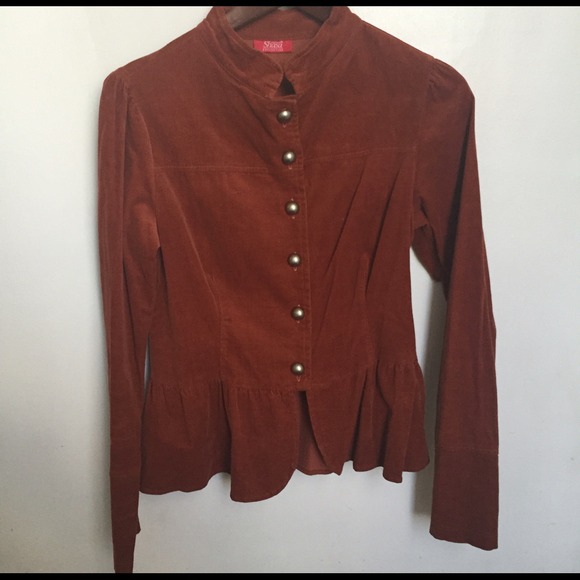 Vintage 70s Corduroy Peplum Jacket