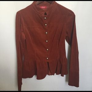 Vintage 70s Corduroy Peplum Jacket